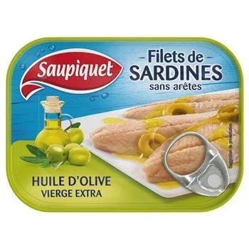 Filet de sardines Saupiquet A l'huile d'olive - 100g