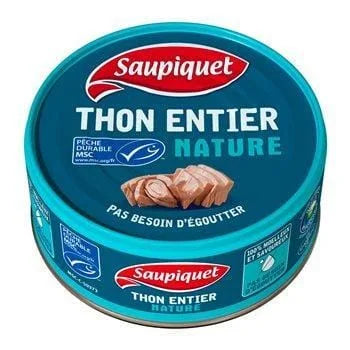 Thon nature entier Saupiquet MSC - 140g