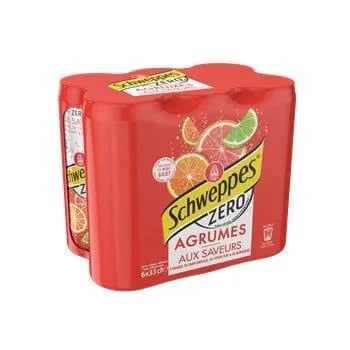 Soda Schweppes Agrumes Zero - 6x33cl