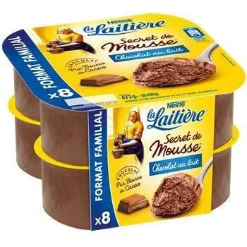 La Laitière Milk Chocolate Mousse Secret 8x12cl