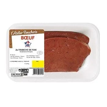 Tranches de Foie de Bœuf (x2) 330g