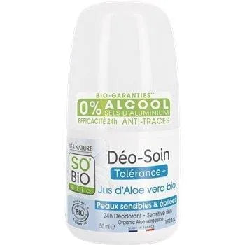 Déodorant bille bio SoBio Etic Peaux sensibles et épilées-50ml