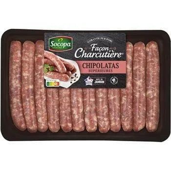 Chipolatas Socopa Façon charcutière x12 - 660g