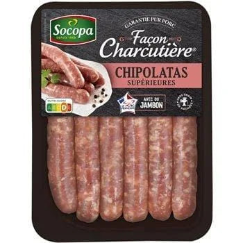 Chipolatas superieure Socopa Sous atmosphère x6 - 330g