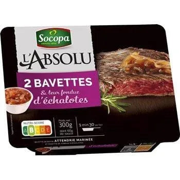 Socopa Bavettes Marinée Echalottes (x2) 300g