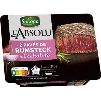 Socopa Marinated Rump Steaks with Shallots (x2) 240g
