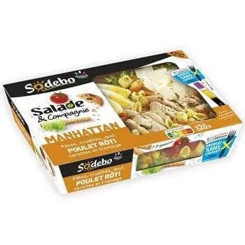 Salade &amp; Cie Sodebo Manhattan poulet pâtes 320g