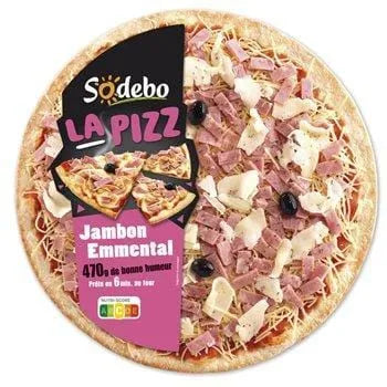 Pizza Sodebo Jambon emmental - 470g
