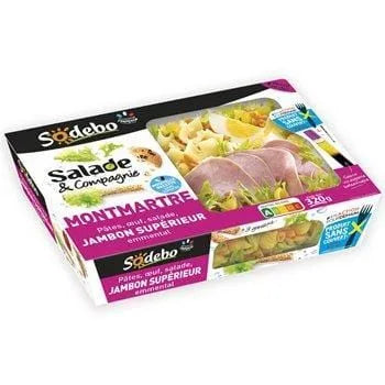 Salade &amp; Cie Sodebo Montmartre jambon emmental pâtes - 320g