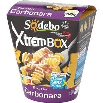 Xtrem Box Sodebo Radiatori à la Carbonara 400g