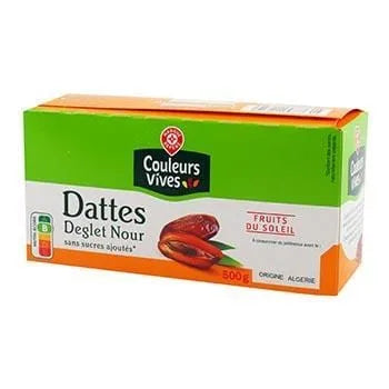 Dattes Couleurs Vives 500g
