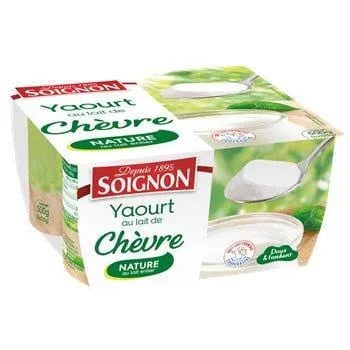 Yaourts Lait de chèvre Soignon Nature - 4x125g