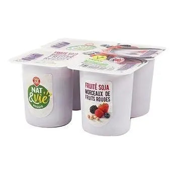 Nat & Vie Soy Speciality Red Fruit - 4x100g