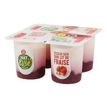 Nat&Vie Soy Specialty Strawberry Bed - 4x100g