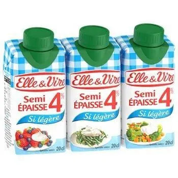 Elle&Vire Semi Thick Light 4%mg (3x20cl)