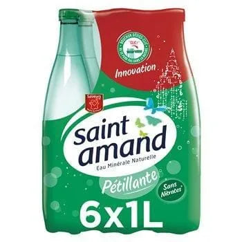 Eau minérale naturelle St Amand Gazeuse - 6x1L