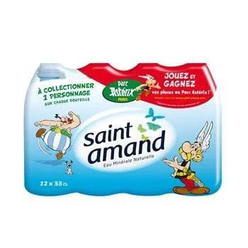 Eau minérale naturelle St Amand Bouchon sport - 12x33cl