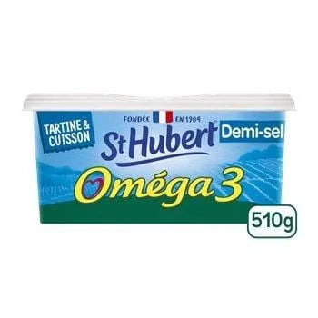 Matière grasse St Hubert Omega3 52%mg - demi-sel - 510g