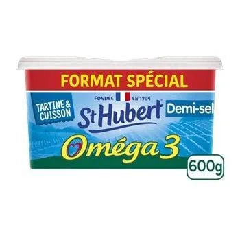 Matière grasse St Hubert  Omega 3 demi sel 52%MG - 600g