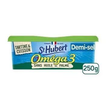 Matière grasse St Hubert  Omega3 - 1/2 sel - 52% MG -250g