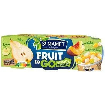 Fruits au sirop St Mamet Fruits du verger - 3x135g