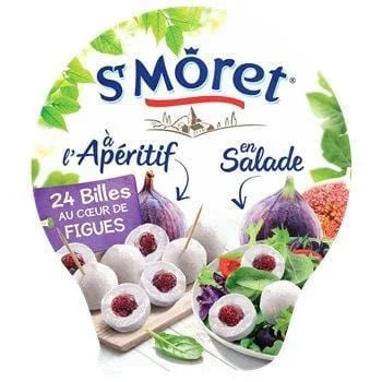 Fromage St Morêt apéritif billes figue - 100g