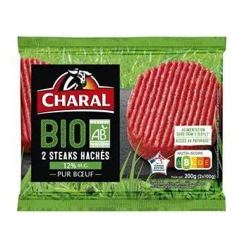 Charal Organic Minced Steak 12% 2x100g