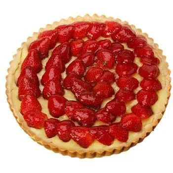 Tarte aux fraises 6 parts  1 p