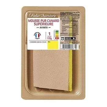 Mousse de canard Supérieure L'Atelier Charcuterie - 170g