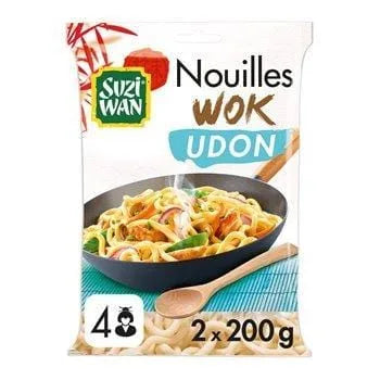 Suzi Wan Nouilles Precuites pour Wok Udon 400g