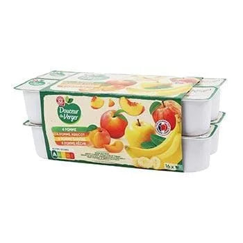 Compote Douceur du Verger parfums variés 16x100g