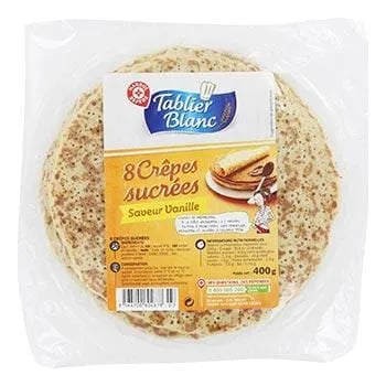 Crêpes sucrées Tablier Blanc x8 - 400g