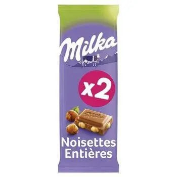 Milka Milk Chocolate Whole Hazelnuts 2x100g