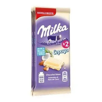 Milka Copaya White Chocolate Almonds and Coconut 2x90g