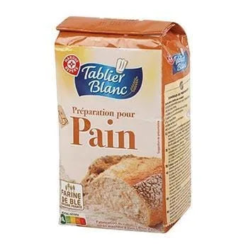 Préparation pain Tablier Blanc Farine pour pain nature - 1kg