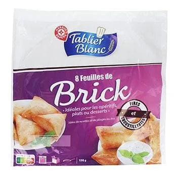 Feuille de brick Tablier Blanc 8 feuilles - 136g