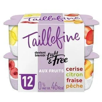 Yaourts 0% Taillefine Panachés - 12x125g