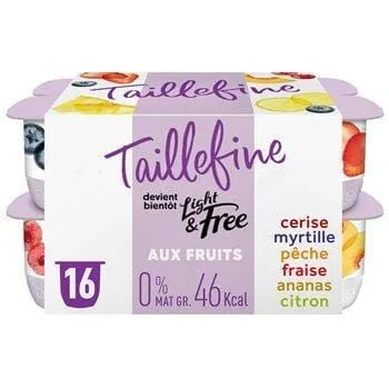 Yaourts 0%mg Taillefine Panachés - 16x125g