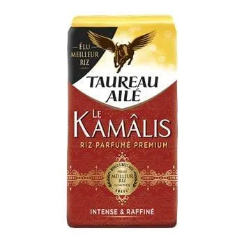 Taureau Ailé Le Kamalis Rice 500g bag of premium long-grain aromatic rice.