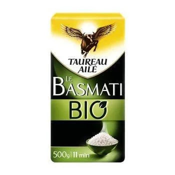 Riz Basmati Taureau Ailé Bio - 500g
