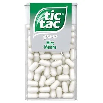 Bonbons Tic Tac Menthe - x100 - 49g