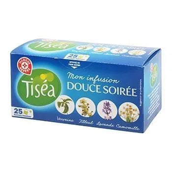 Infusion Tisea Douce soirée 25 sachets