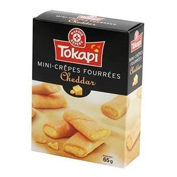 Mini-crêpes fourrées Tokapi Cheddar - 65g