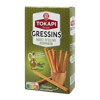 Gressins Tokapi  Huile d'olive romarin - 125g