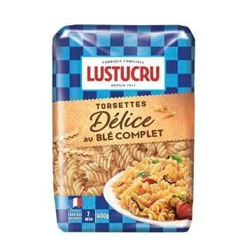 Lustucru Torsettes Delice au Ble Complet 400g