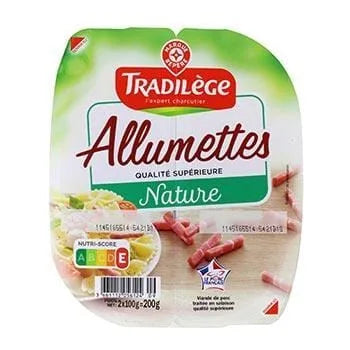 Allumettes nature Tradilège 2x100g