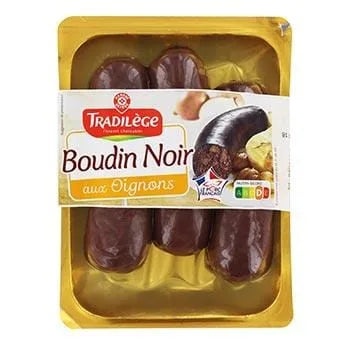 Boudins noirs Tradilège Aux oignons 3x125g