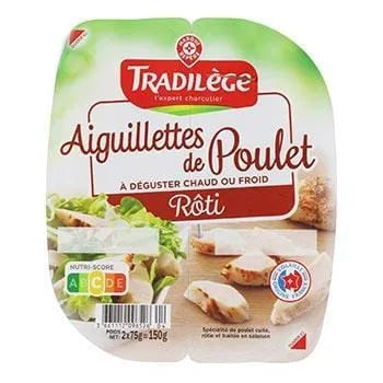 Aiguillettes de poulet grillé Tradilège 2x75g