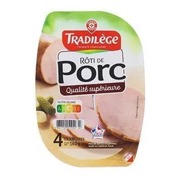 Rôti de porc Tradilège 4 tranches 160g