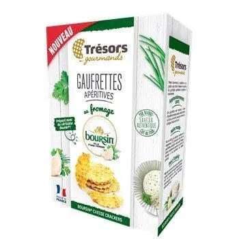 Gaufrettes apéritives Boursin Ail et fines herbes - 60g